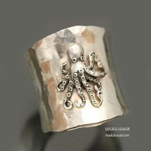 Silver Octopus Ring